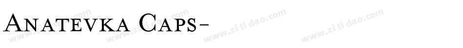 Anatevka Caps字体转换